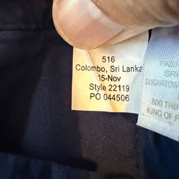 Lilly Pulitzer Women's Cotton Textured Chevron Callahan Shorts Navy Blue Size 6 - Picture 8 of 13